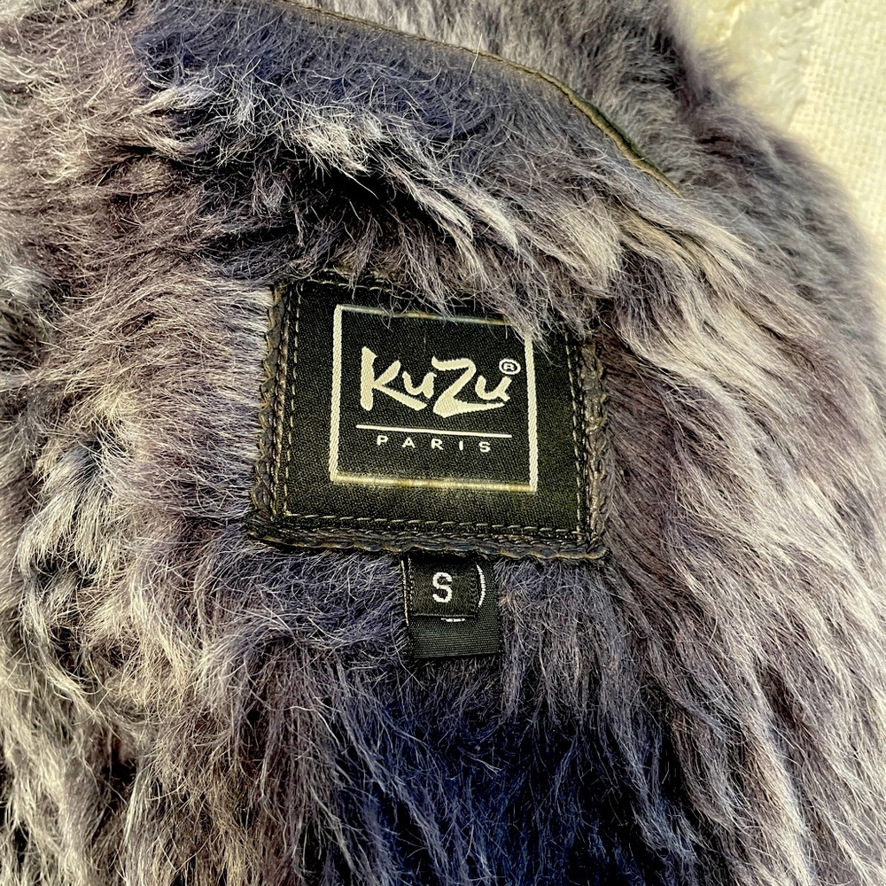 KUZU leather and real fur jacket made in Europe M